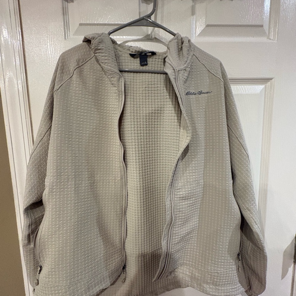 Eddie Bauer Textured Cream Jacket
